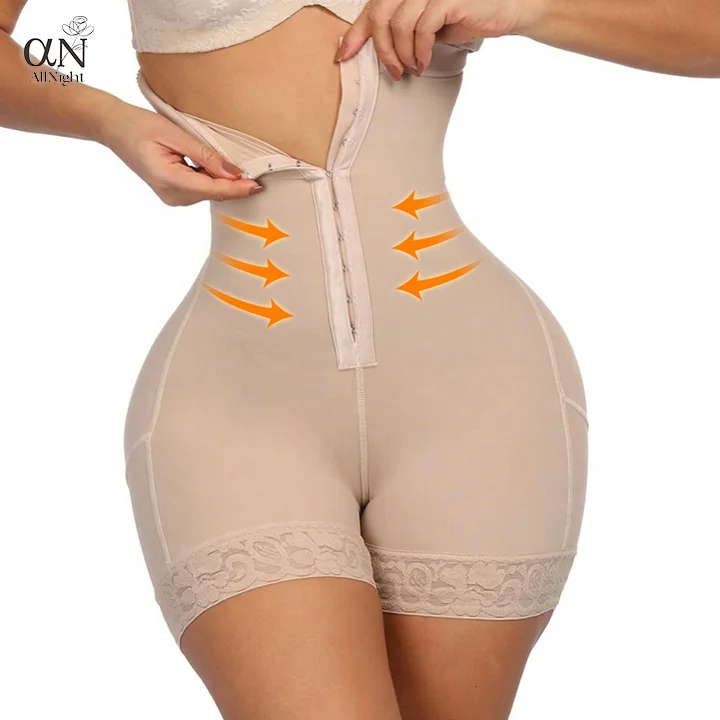 Hot Selling Fajas Colombianas Shapewear Panties Post Surgery High Waist Butt Enhancer Lifter Tummy Control Body Shaper For Women