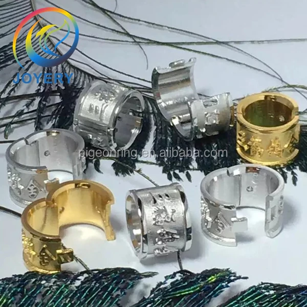 High quality Open silver pigeon rings bird rings bird bands poultry leg band chicken ring