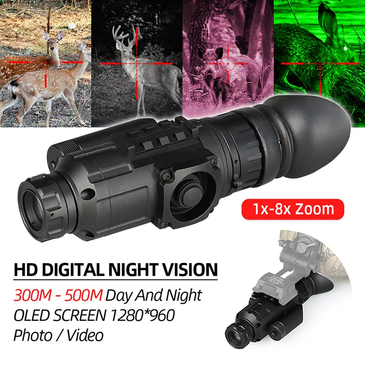 Canis latrans new develop 1-8x digital night vision scope can mount to helmet 27-0031