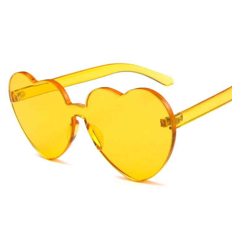 2020 fashionable heart shape candy color fancy sun glasses sunglasses