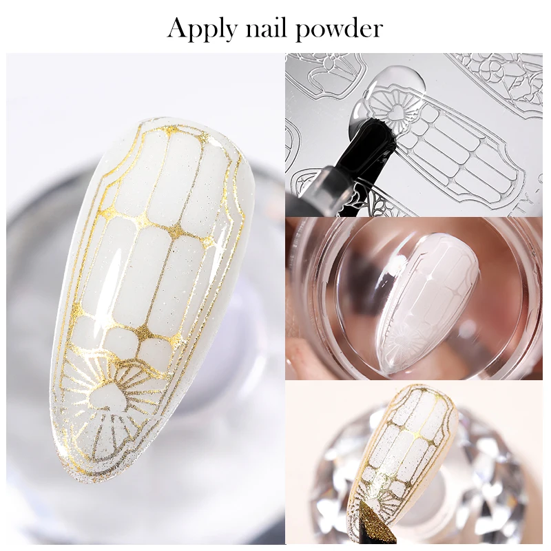 BORN PRETTY 10ml Multifunctional Stamping Mixing Oil Painting Gel Stamping Polish for Powder Mixing and Apply Nail Powder
