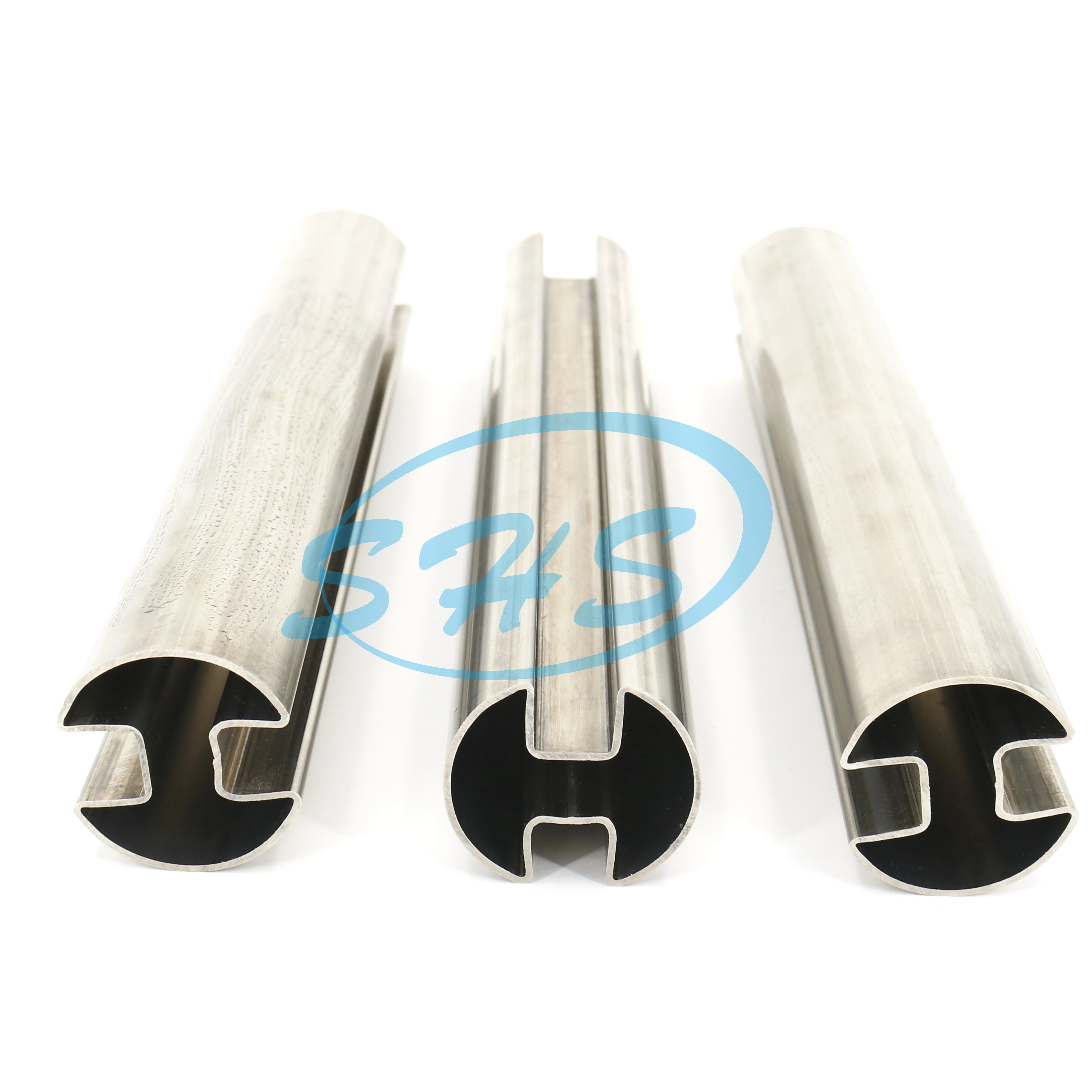 Stainless Welded Slotted Pipe TP304 Polishing Thin Wall Tube Stainless Steel TIG Welded Single Slot, Double Slot pipe 300 Series