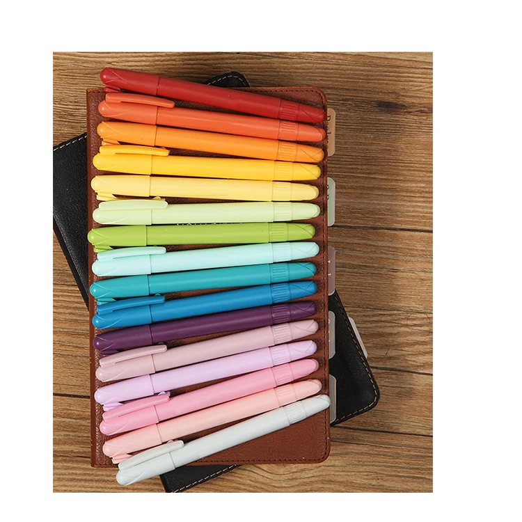 Zhejiang Manufacturer Oem New Design No Bleed Colored Bible Gel Highlighter Marker Pen Set Kawaii Text Markers for