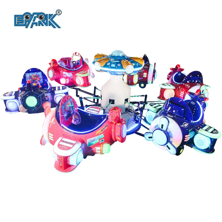 Amusement Park Kids Swing Chair 6 Seats Aircraft Ride