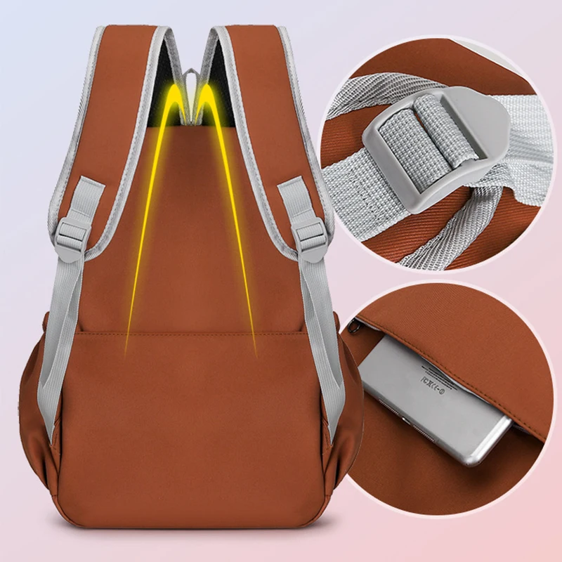 2024 Unisex Backpack Business Laptop Travel Waterproof Teenagers Student Nylon Kids Book Bag School Bookbag Backpack