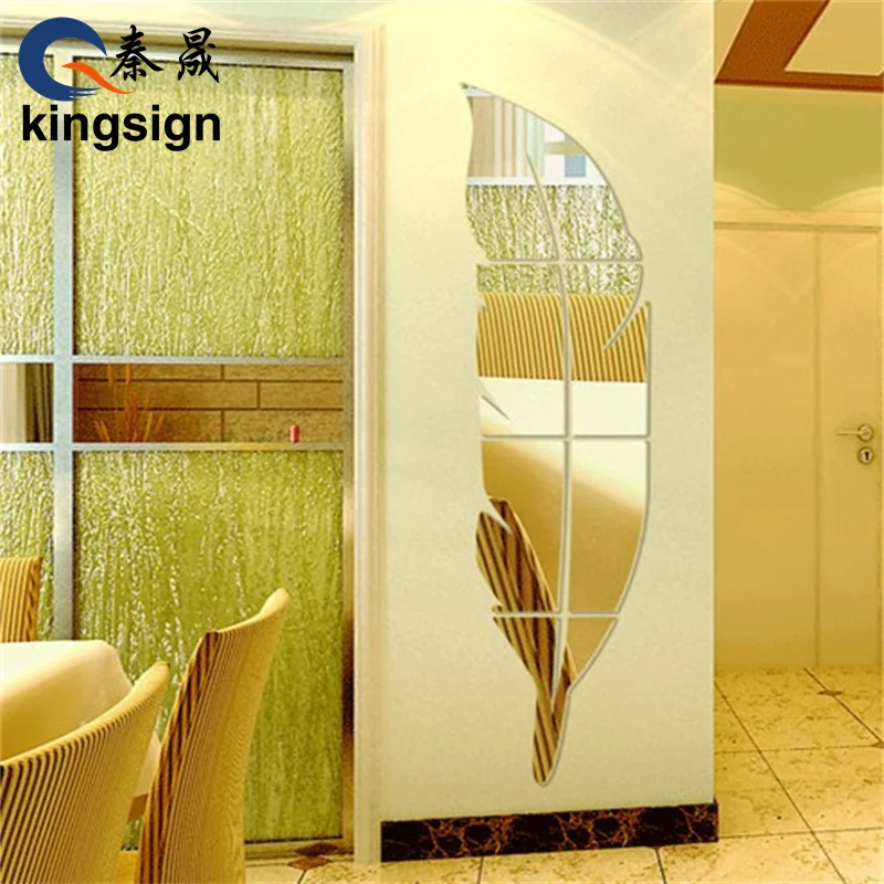 KINGSIGN hot selling gold and silver mirror acrylic sheet customized design laser cut mirror acrylic boards