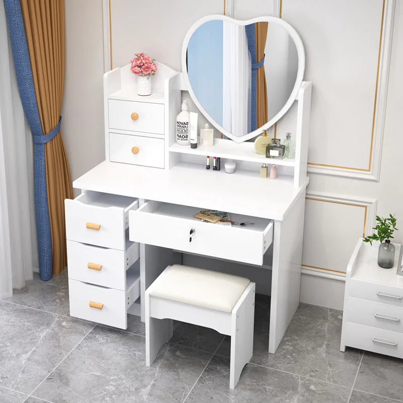 Dressing Table With Led Mirror Vanity Makeup Table Bedroom Economy Makeup Table With Stool Makeup Cabinet