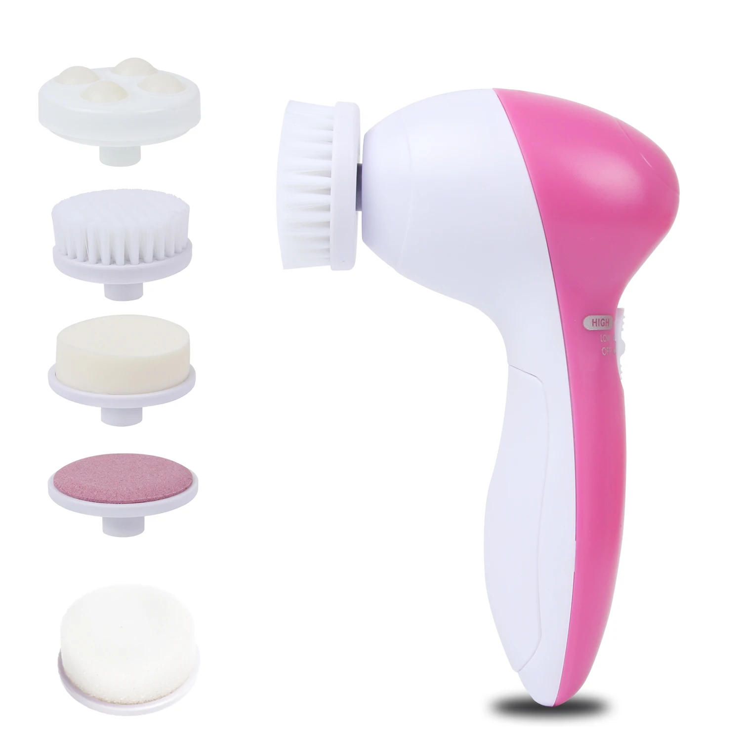 5-1 Electric Facial Cleanser Wash Face Cleaning Machine Skin Pore Cleaner Body Cleansing Massage Beauty Massager Clean Tools