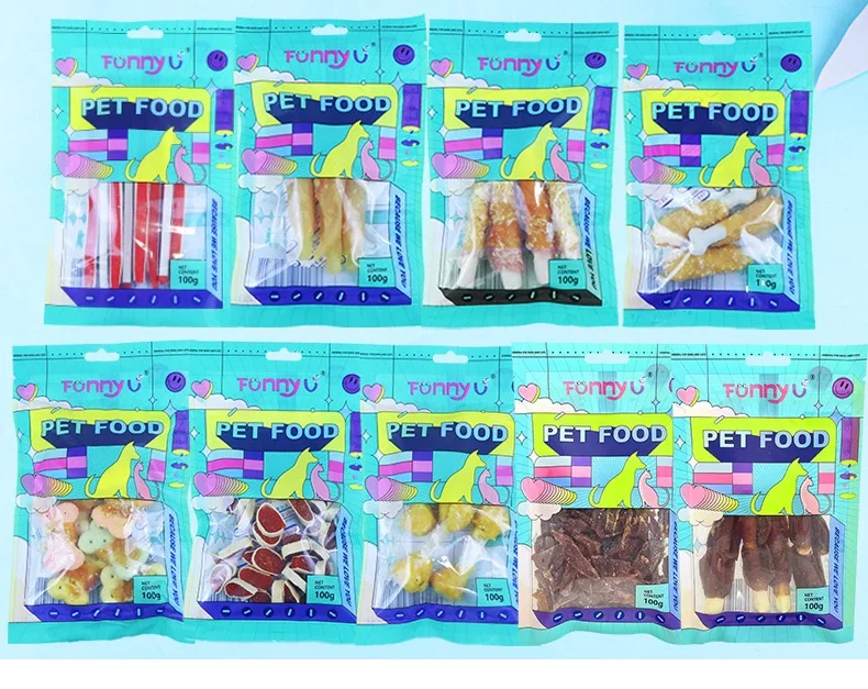 Корм для домашних животных закуска курица утка говядина Воловья кожа рулон палочка чистки зубов собак клей жевания 100 г