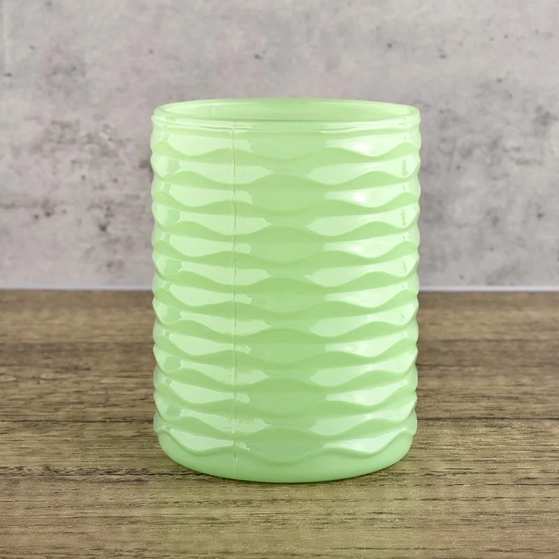 Factory Price Nordic Empty Frosted Glass Candle Jar Round Bottom Free Sample Empty Candle Vessels