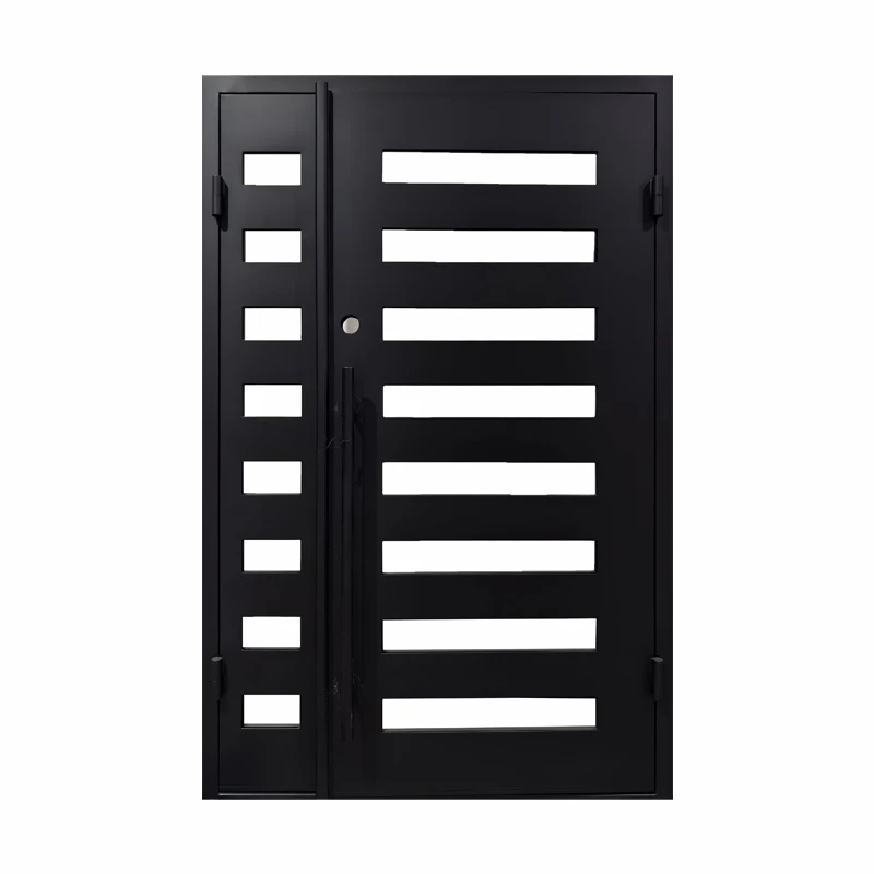 Modern House Main Entrance Door Iron Interior Door Design French Entry Wrought Iron Door