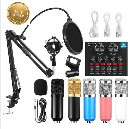 Профессиональный Студийный конденсаторный микрофон с USB-микрофоном