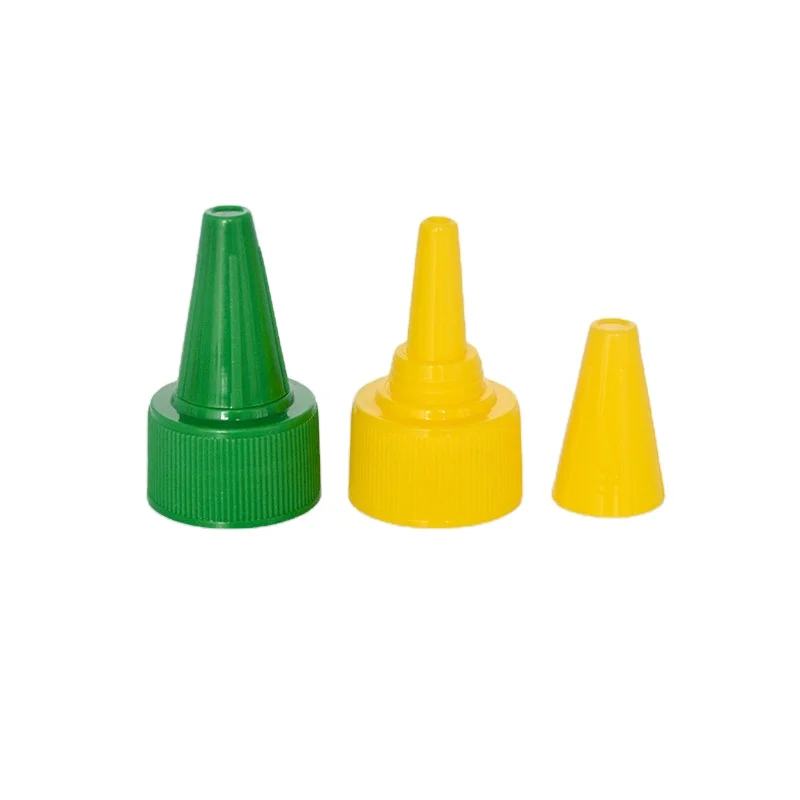 Customized colors 18mm 20mm 22mm 24mm 28mm 38mm glue ink chemical packaging point nozzle  twist spout dropper caps