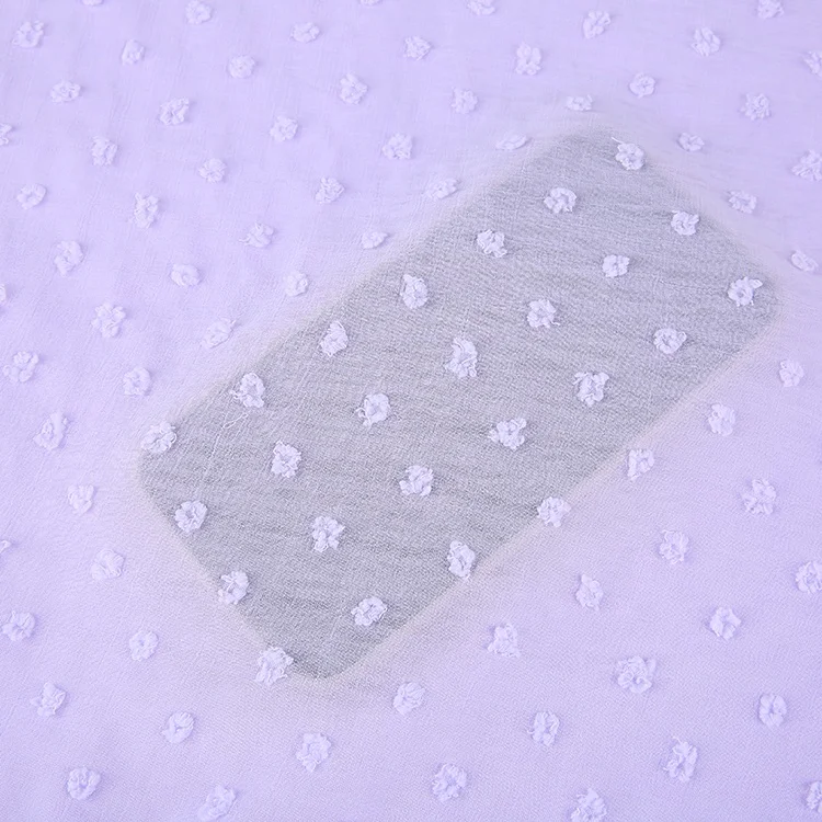 Wholesale dubai style woven 100% polyester jacquard lurex dobby chiffon fabric for women top