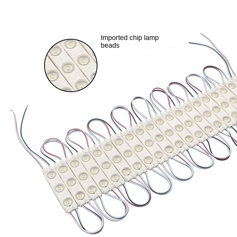 Outdoor Sign Advertising Module LED Light 12V 1.5W 2835 Warm White/Blue/Yellow Emitting IP65 Rated Green/Yellow Color