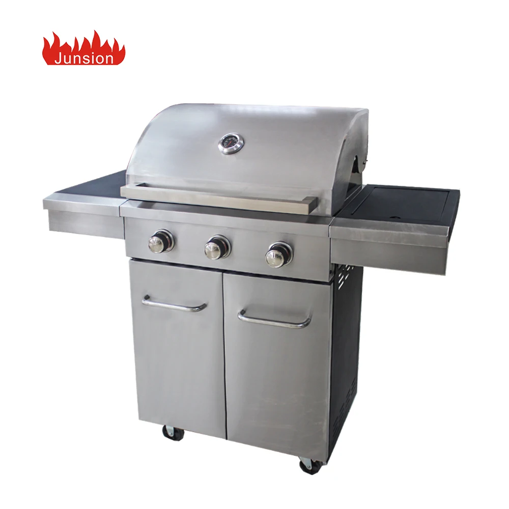 650 x 425 mm Cooking Area Barbecue Gas Grill with 3 Burner BBQ grill factory supply directly