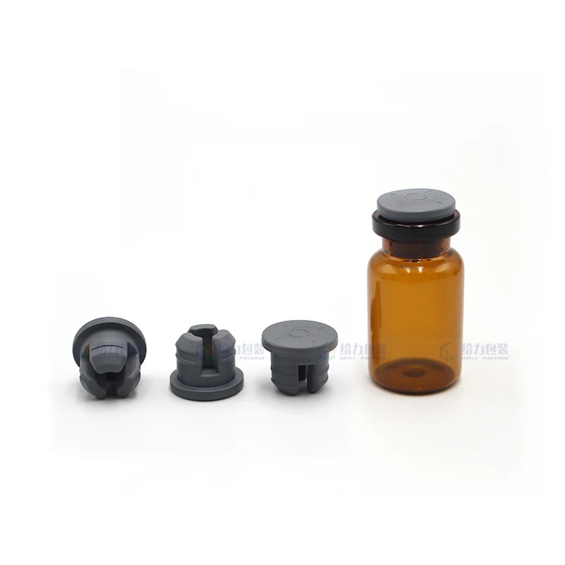 Regular Size 20mm Three Legs Vial Grey Chlorobutyl Rubber Stopper for Freeze Drying Rubber Stopper In the Stock