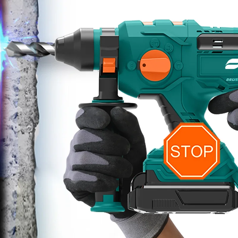 Power Action BRH20 20V Brushless Cordless Rotary Hammer Drill SDS PLUS With Brushless Motor