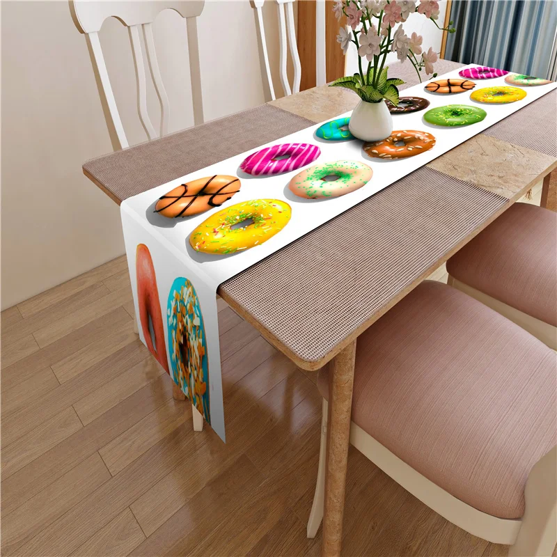 Amazon Hot Selling Banquet Table runner 3D Design High Quality Dustproof overlay dinning table cloth for Home Events