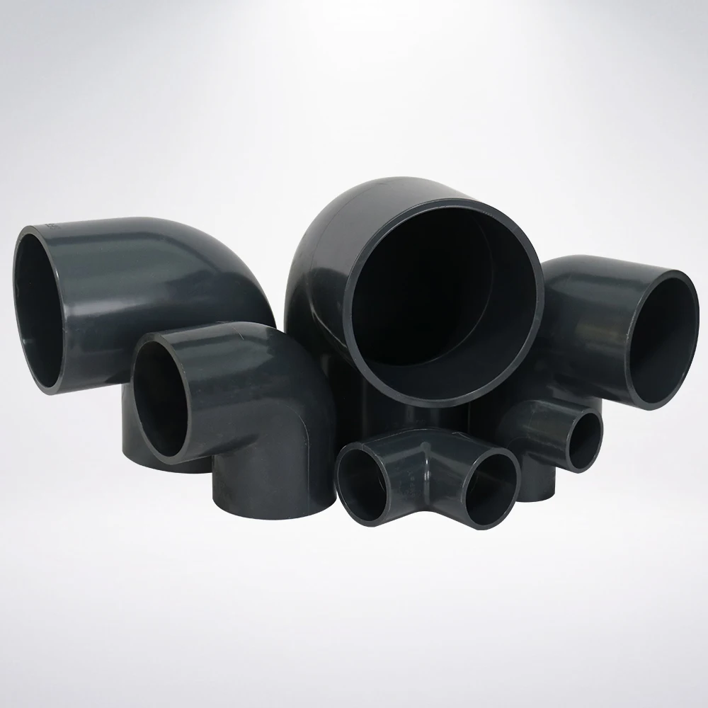 industry supplier PVC industrial  water supply pipe fitting  90 degree elbow  Chemical pipe