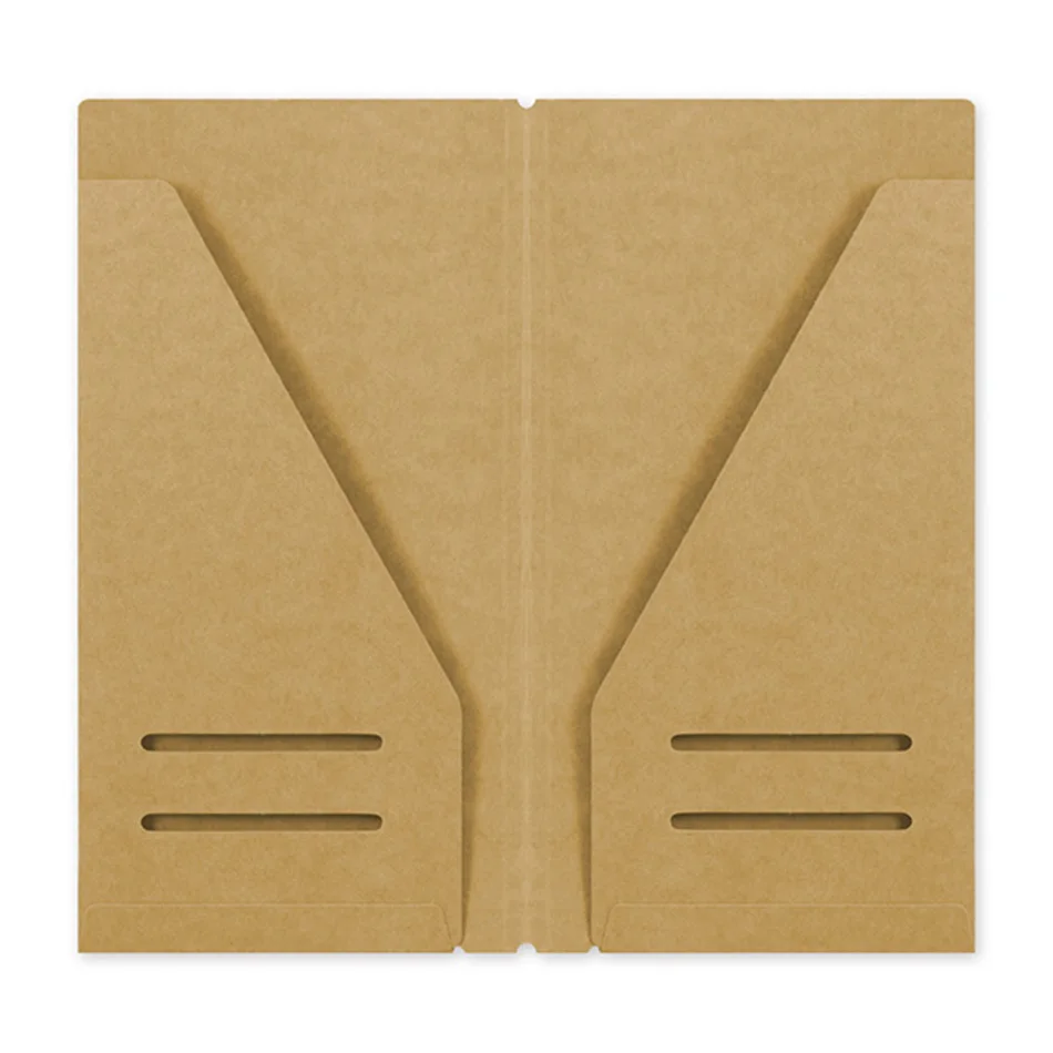 Kraft Paper File Holder Travel Journal Notebook Planner Accessories Regular Passport size Card Holder Pocket Storage Stationery