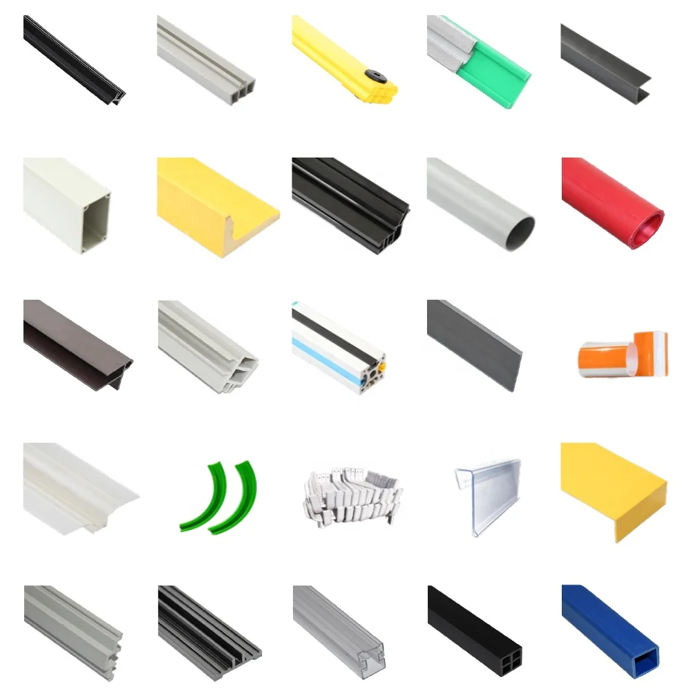 display fixtures plastic angle strip thin plastic pvc profile customized profil pp plastic profil corner pvc