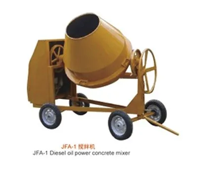 concrete mixer machine movable small diesel gas oil mobile concrete mixer