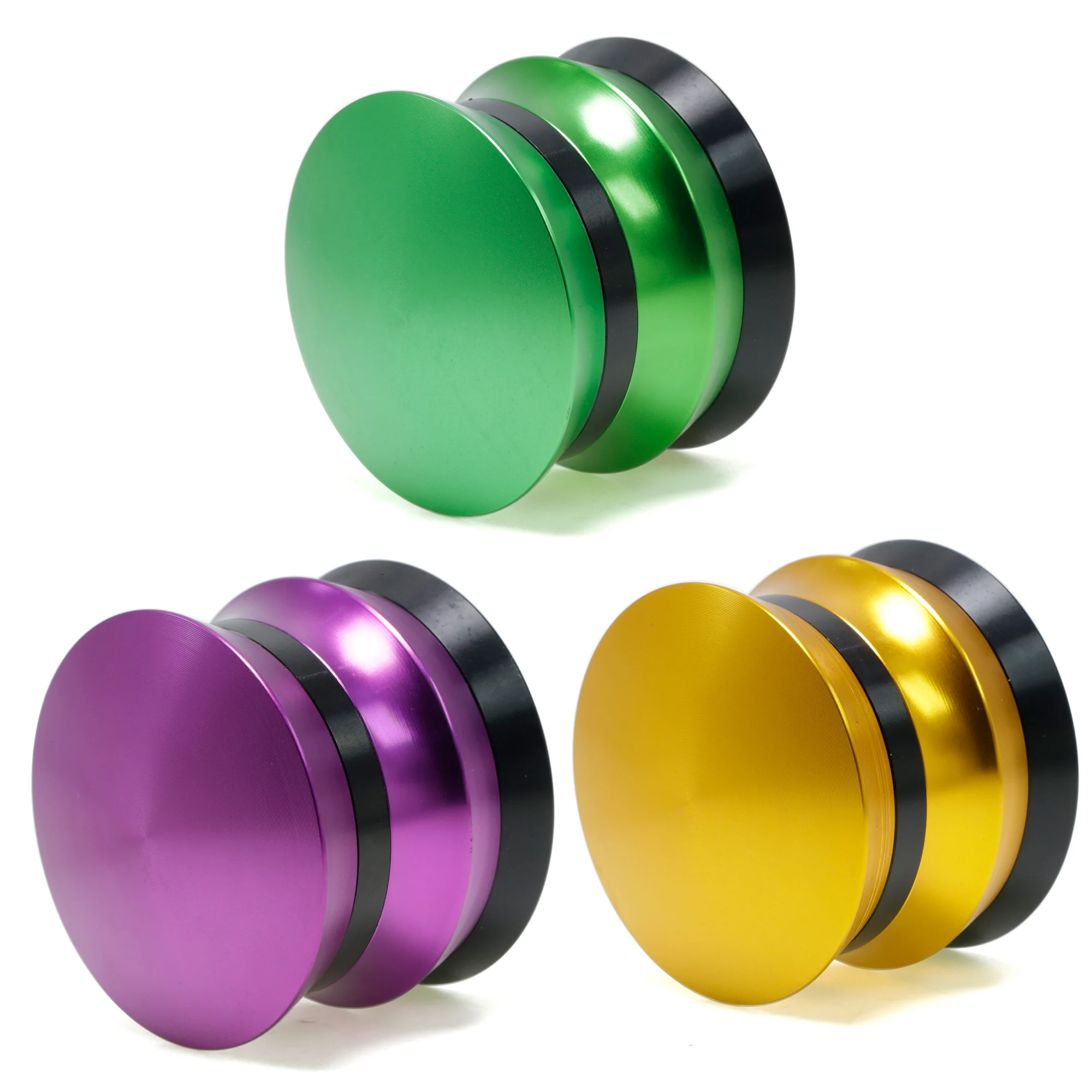 63MM 4 layer aluminum alloy unique grinder custom logo smoking accessories grinder yoyo ball smoke crusher 55557