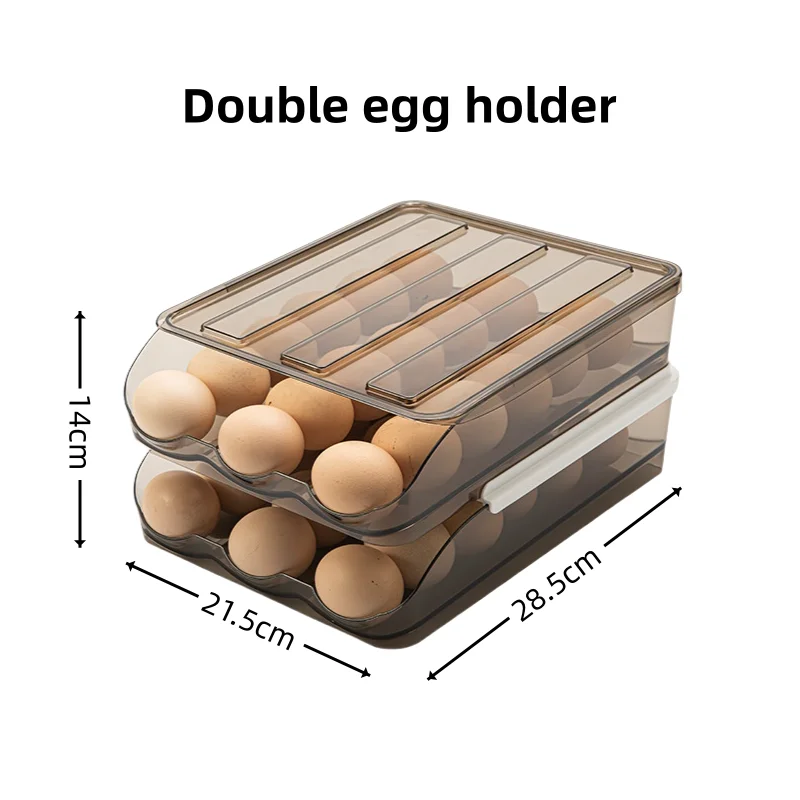 Stackable And Durable Egg Holder Large Capacity Plastic Egg Storage Container Egg Rack