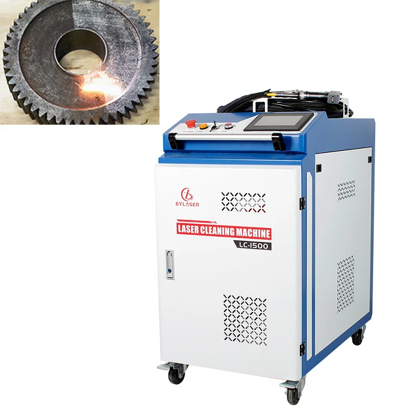 BY Rust dust oil removal gun head equipment JPT Raycus Max mopa pulse 200w laser cleanming machine in stock