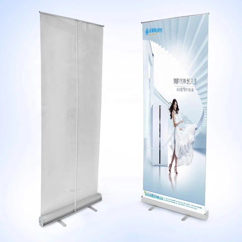 Factory Price  Retractable Roll up model 10 Aluminum roll up banner standHot sale standard 80x200cm Factory price Customized Adv