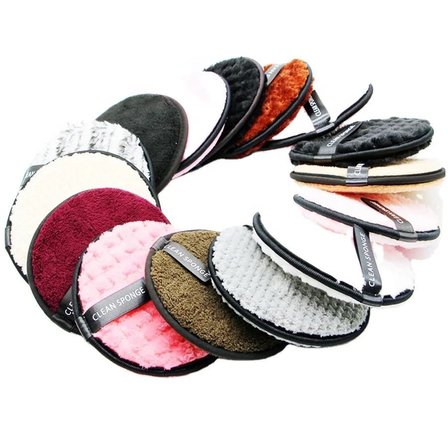 Cotton Microfiber Make Up Removal Sponge Cleaning Too Reusable Makeup Remover Pads