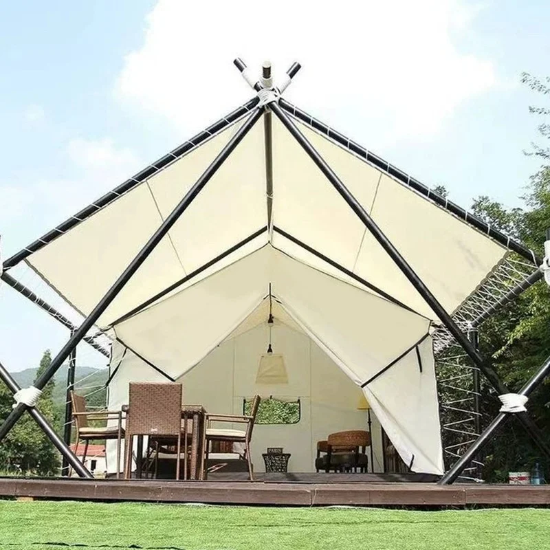Hotel desert tent one room with veranda camping roof tent