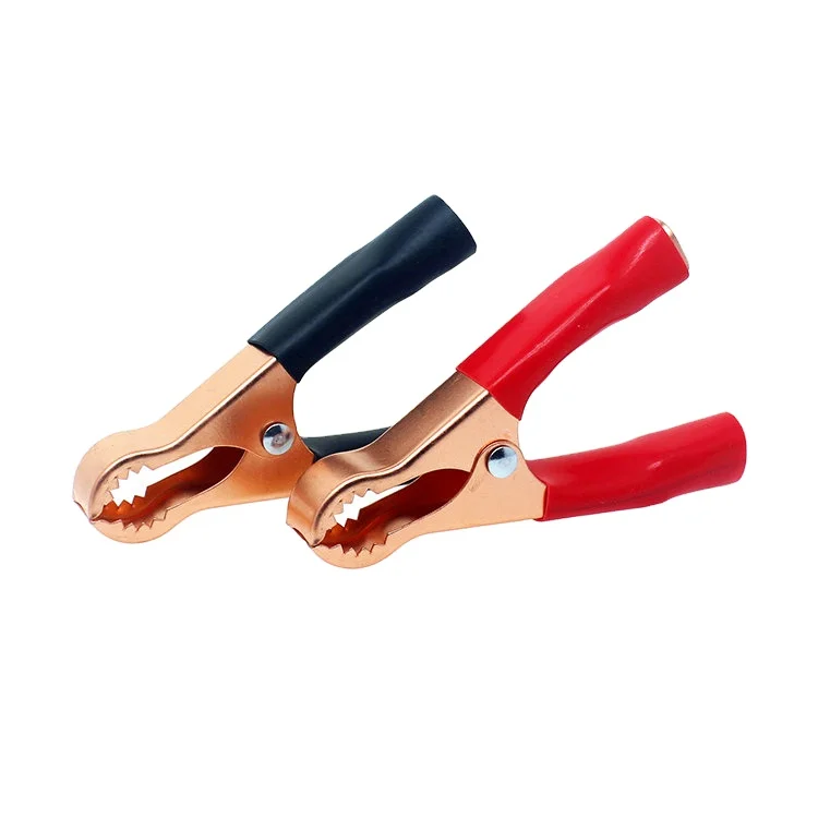 Никелированные медные электрические зажимы типа «крокодил» 50 А 75 мм