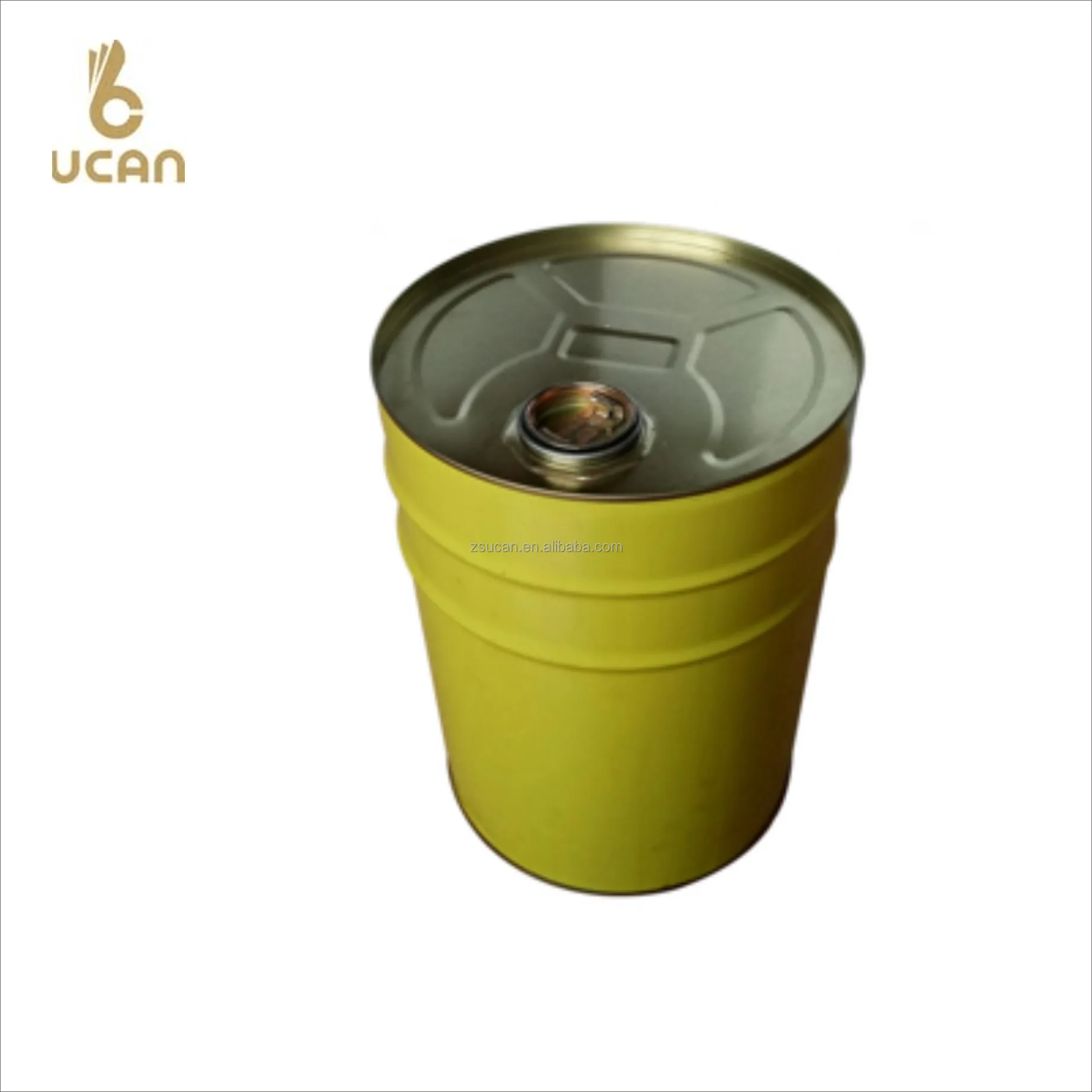 Custom Logo Printing 10L 15L 18L Metal Drum for Paint  20L Tighthead Bucket Paint Tin Can for Oil Epoxy Thinner Packaging
