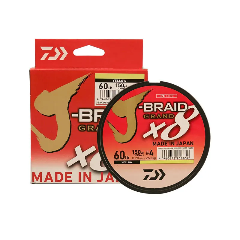 Новый DAIWA J-BRAID GRAND X8 150 м плетеная леска ПЭ 10 фунтов до 100 с дополнительными ножницами зеленый цвет многоцветный