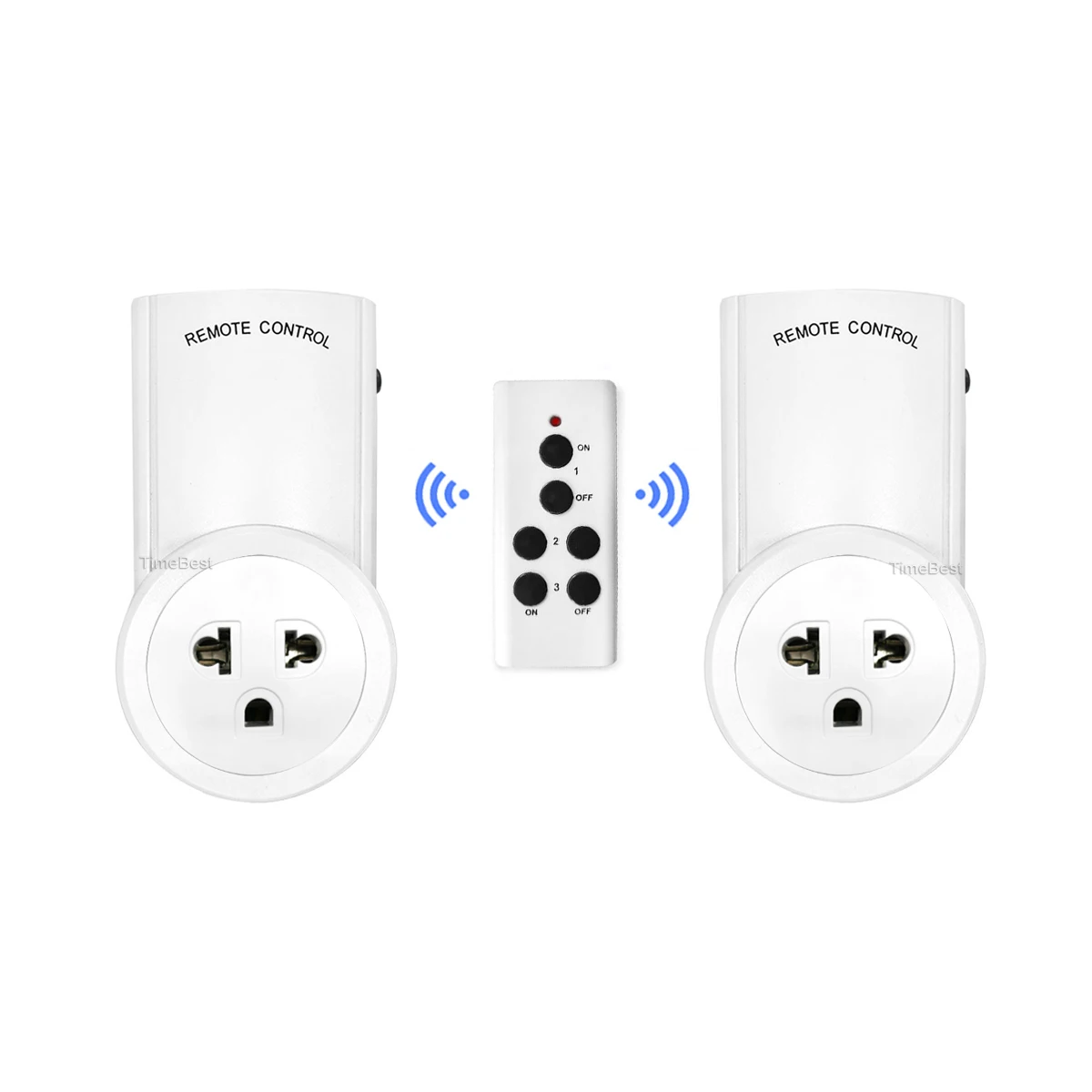 Smart Home Wireless Outlet Remote Control Outlet Thailand 2 Pack Plug with Socket Standard Grounding