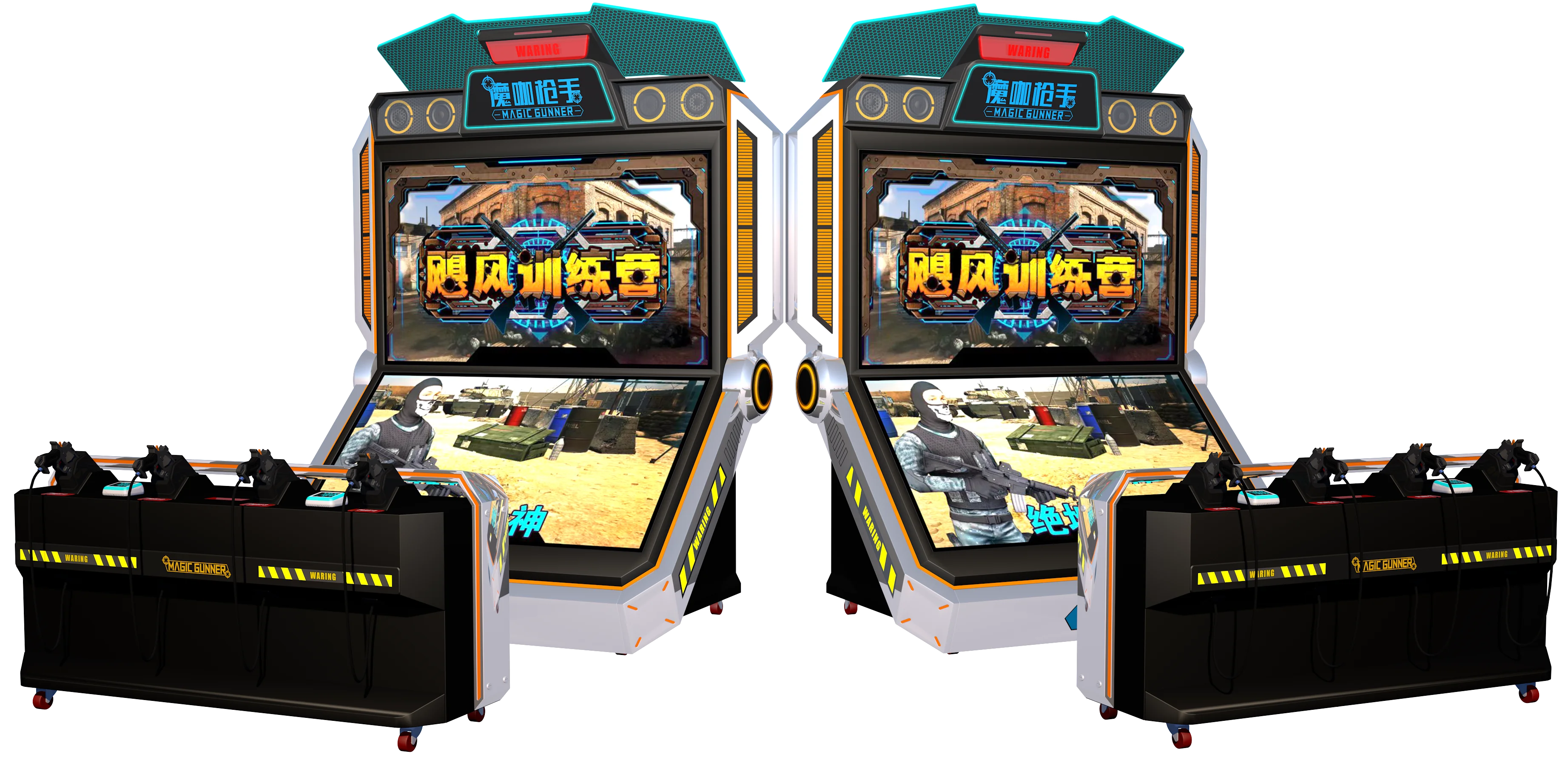 Immersive 9D Virtual Reality Target Shooting Games Indoor Metal Sniper AR Gun for Kids and Adults-Time Crisis