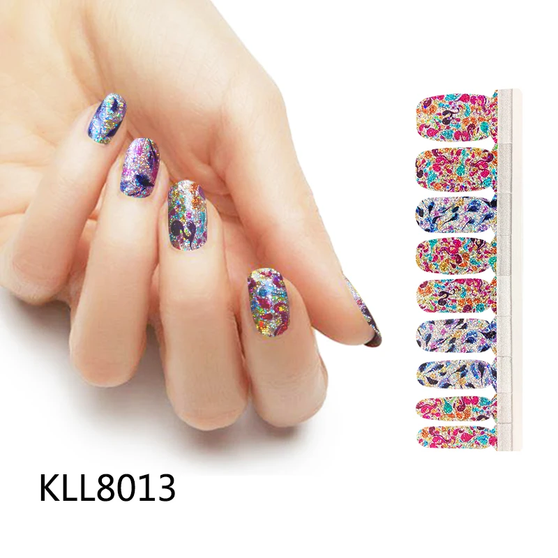 KIKILEE custom semi cured UV gel nail sticker