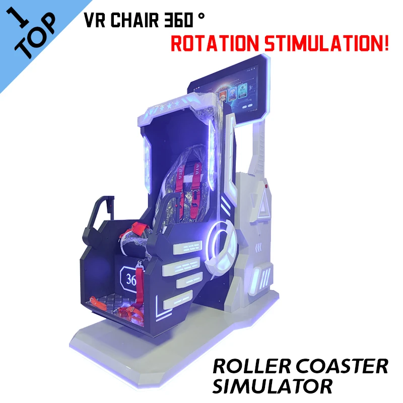 VRS Factory Price 360 Degree Rotating 9D Game Interactive Simulator Machine Camera Chair Simulator VR Equipment
