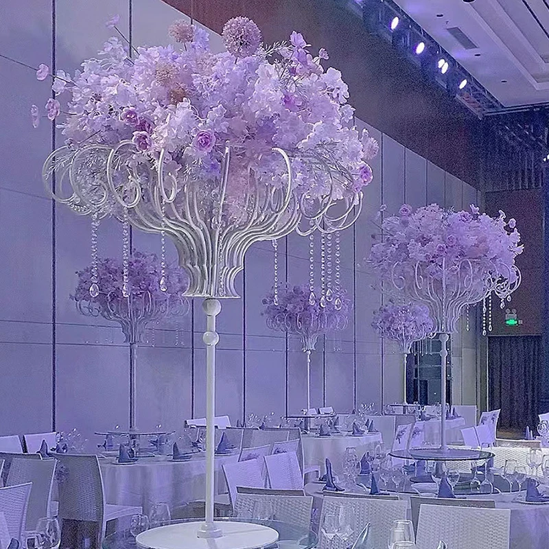 Luxury Wedding Table Centerpieces Wedding Table Centerpieces Flower Arrangement Vases Metal for Wedding Road-Leading Home Decor