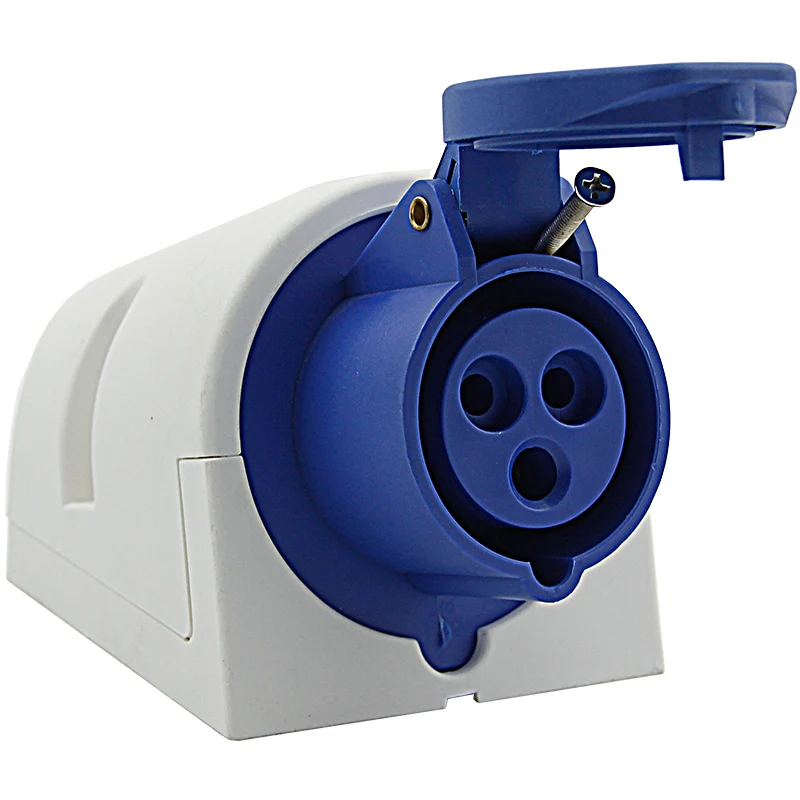 SEMKO 380v 400v Hot Sale male and female Industrial Socket 3 Pin Connector cable Socket