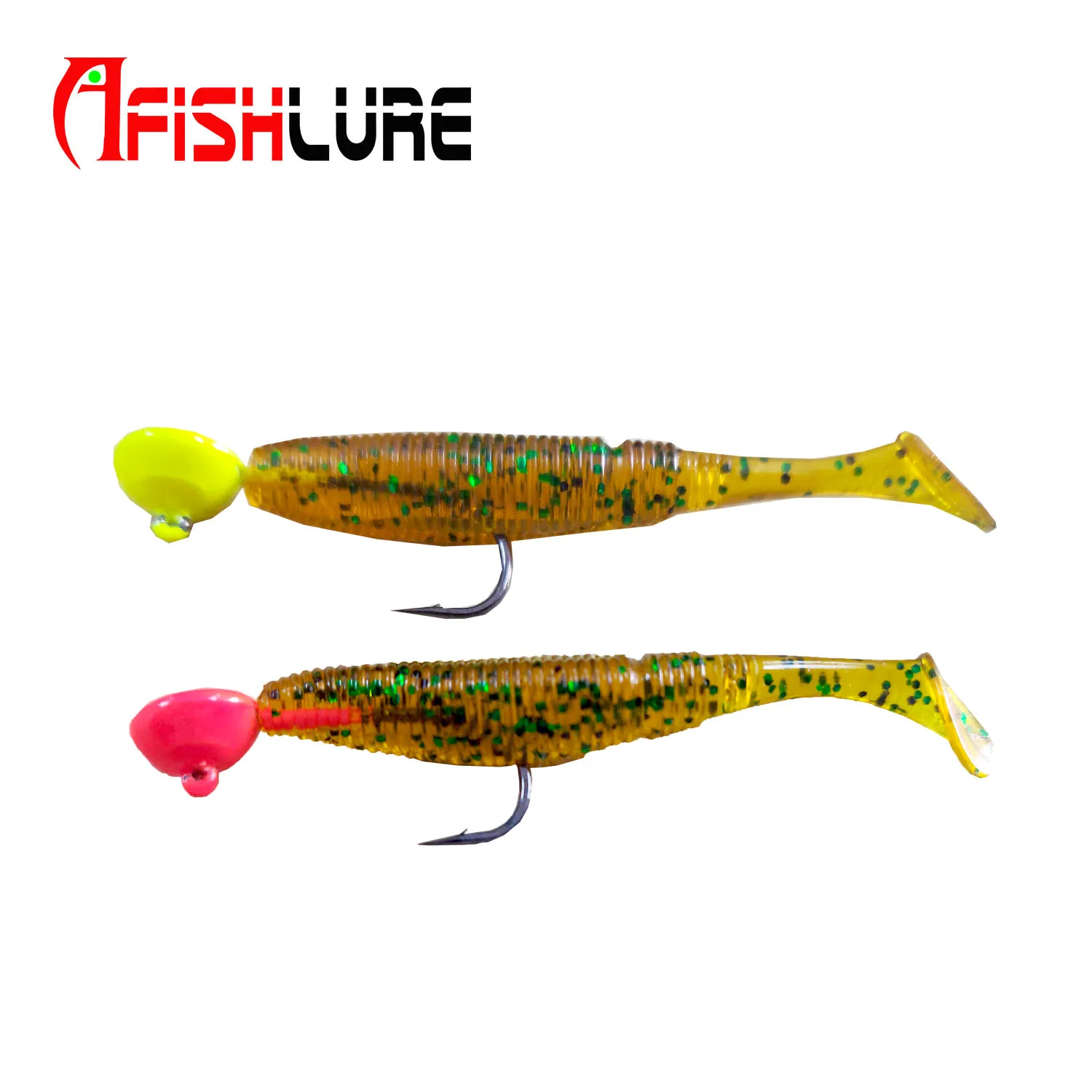 Fishing lure artificial bait 5cm 1g paddle tail swim bait lure soft bait fishing trout shad lure soft plastic fishing lures