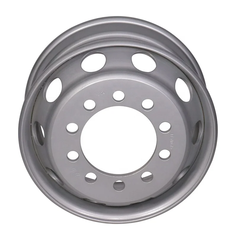 
17.5*6.75 heavy truck wheel rim steel tubeless wheel for Dongfeng truck use 
