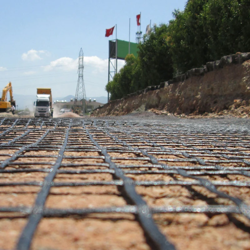 Earthwork Products Biaxial Glass Fiber Fiberglass 50kn/M 100kn/M Geogrid for Road Bed Railway