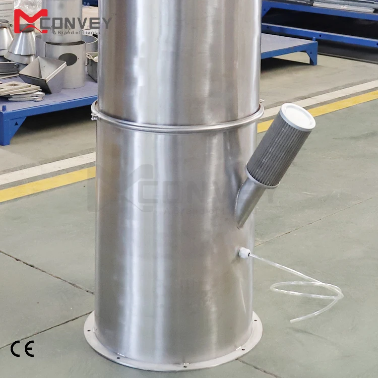 Automatic plastic PVC material vacuum powder feeder machine