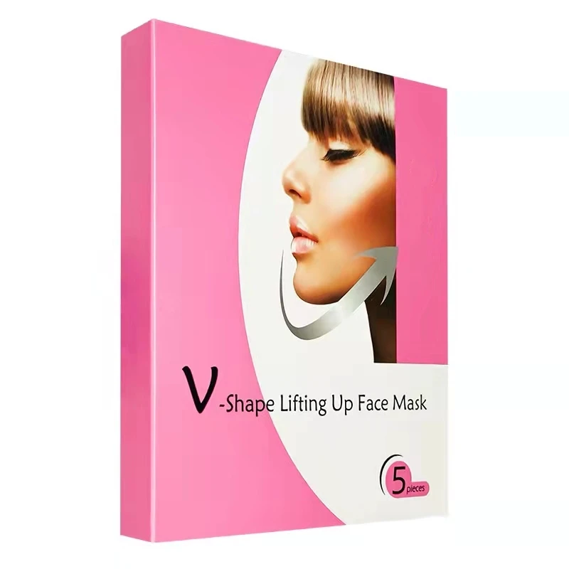 Oem Private Label Moisturizing Mask For Face & Chin Line V- Line Face Mask V Shape Slimming Facial Facial Sheet Mask Korean