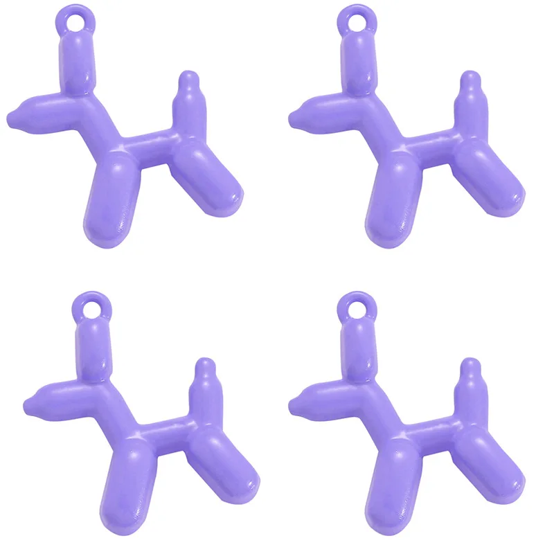 YuenZ 10colors 3D Balloon Dog Spray paint and plating Metal Charms Pendant Earring Bracelet DIY Necklace Jewelry Making W185