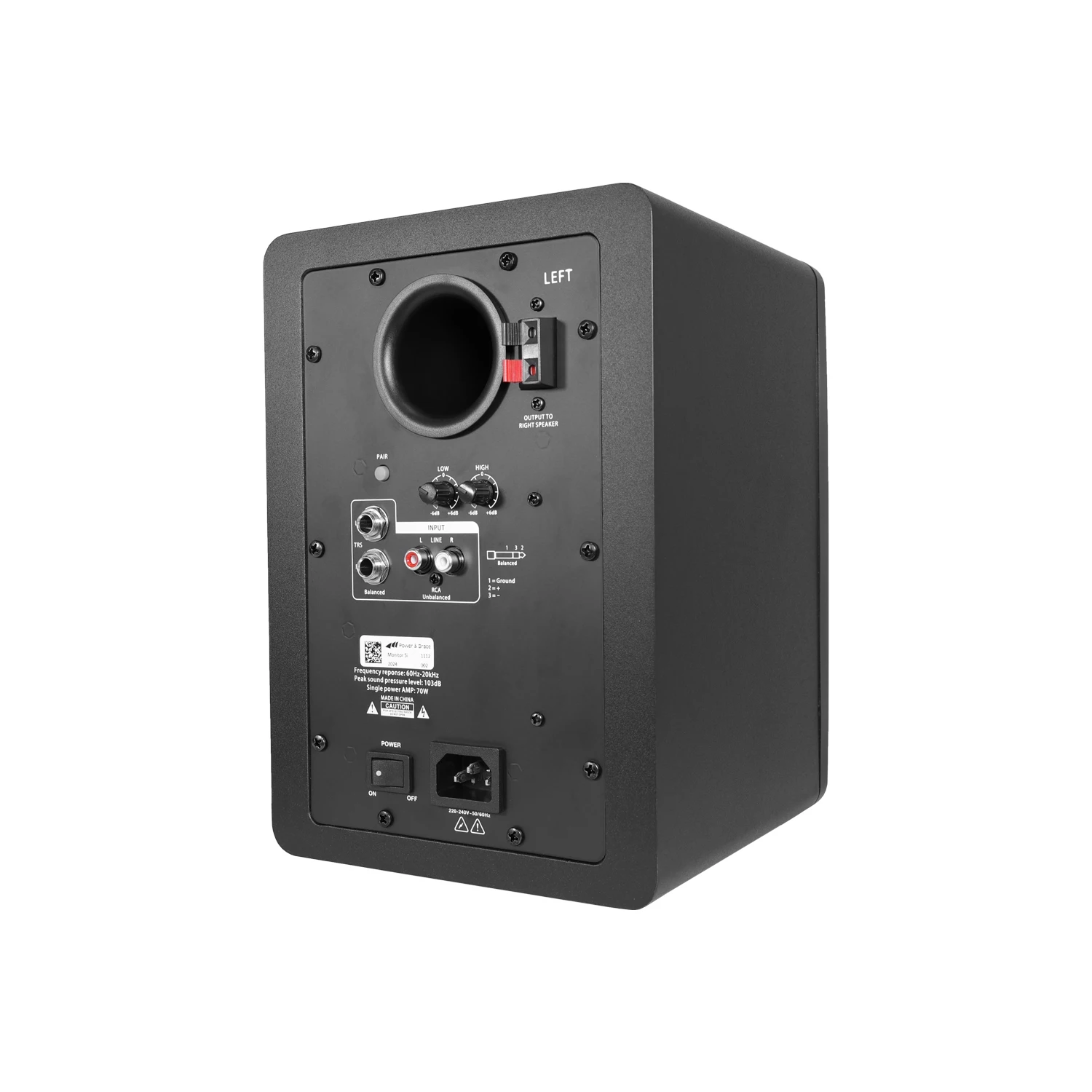 M Monitor Speaker Pair 4.5 Inch Professional Audio Bluetooth Recording Studio Monitor Speakers Active-Passive Pair