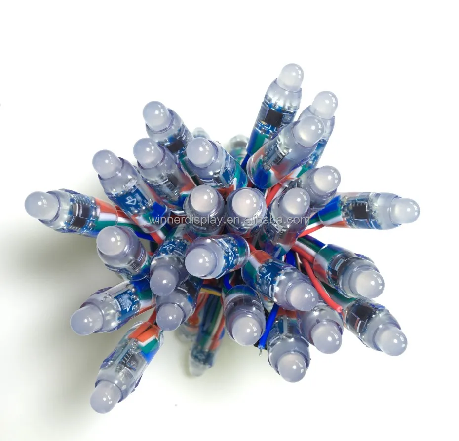 WS2811 1903 1904 12mm high bright digital RGB LED 5V string light individually addressable waterproof full color led pixel light